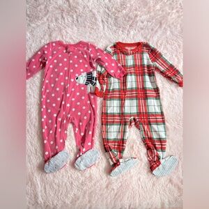 Carters 18 month fleece footed pajamas